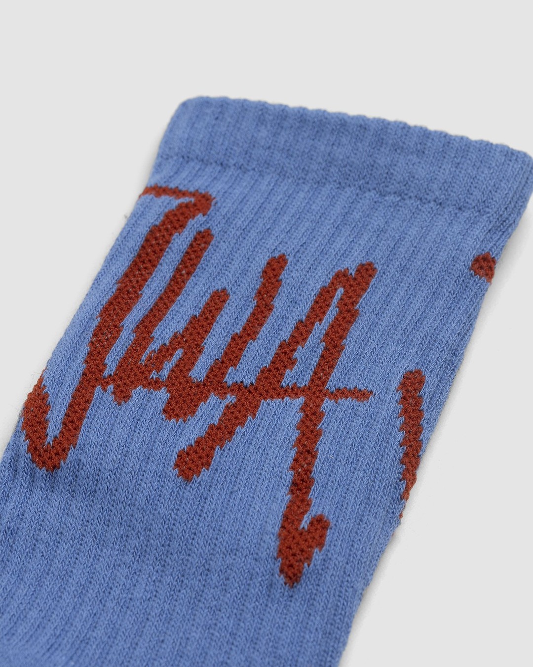 J.W. Anderson – Handwritten JWA Logo Short Ankle Socks Light Blue - Socks - Blue - Image 3