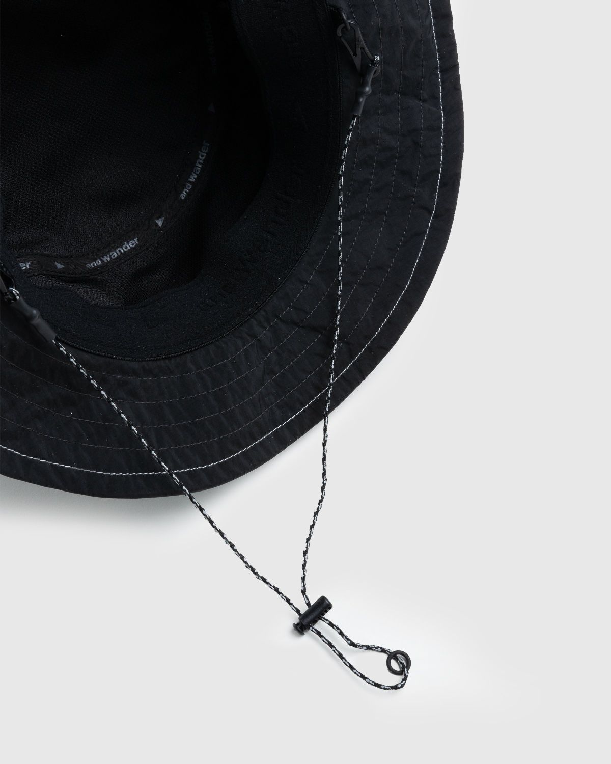 And Wander – JQ Tape Hat Black - Hats - Black - Image 3
