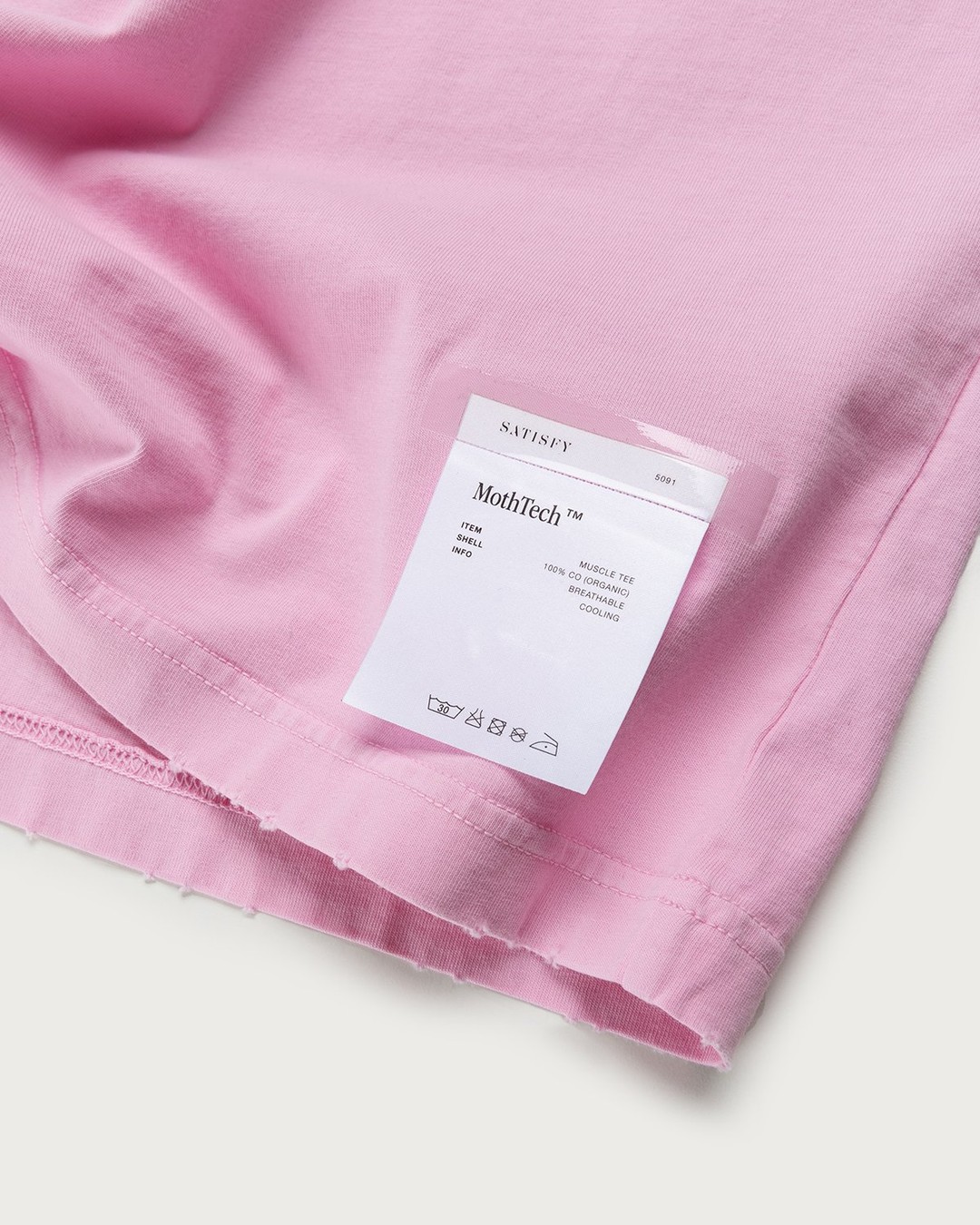 Satisfy x Highsnobiety – HS Sports Balance Muscle Tee Pink - Tops - Pink - Image 5