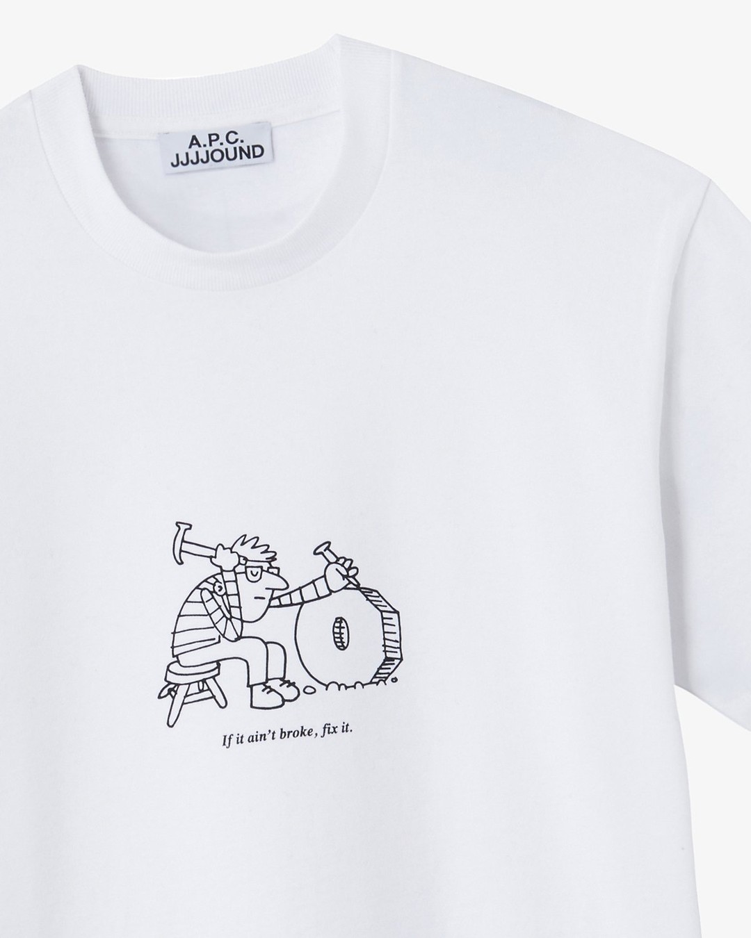 A.P.C. x JJJJound – T-Shirt Rough White | Highsnobiety Shop