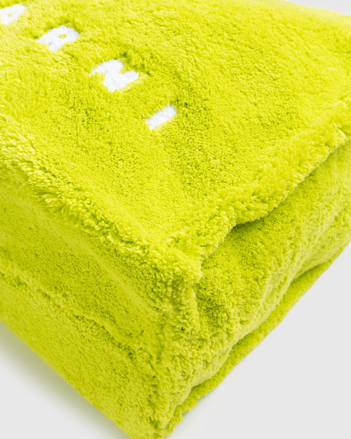 Marni – Terry Cloth Tote Bag Light Lime - Bags - Green - Image 4