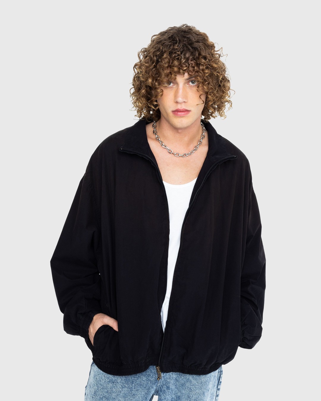 Acne Studios – Logo Zipper Jacket Black | Highsnobiety Shop