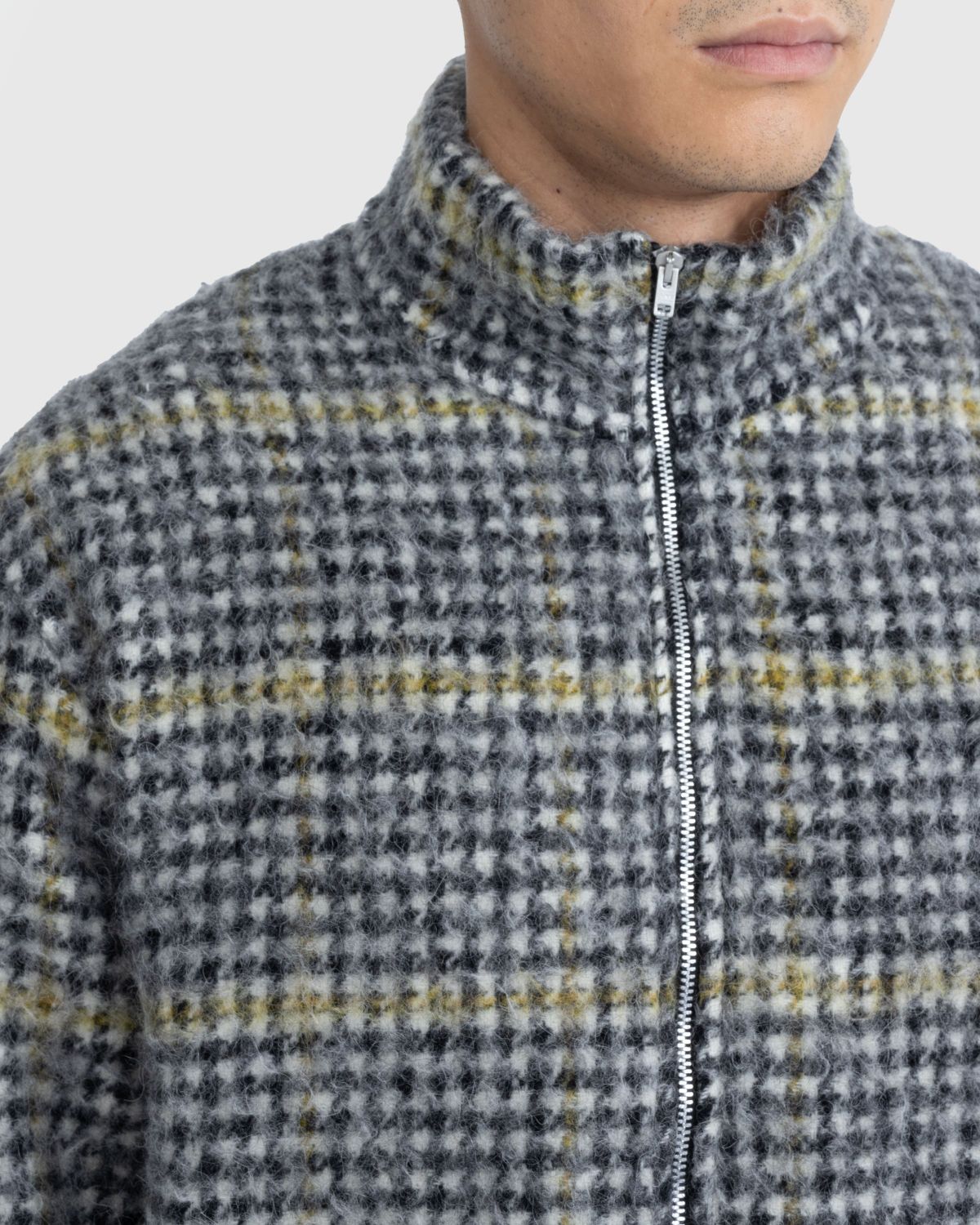 Our Legacy – Shrunken Full-Zip Polo Prenzlauer Houndstooth 