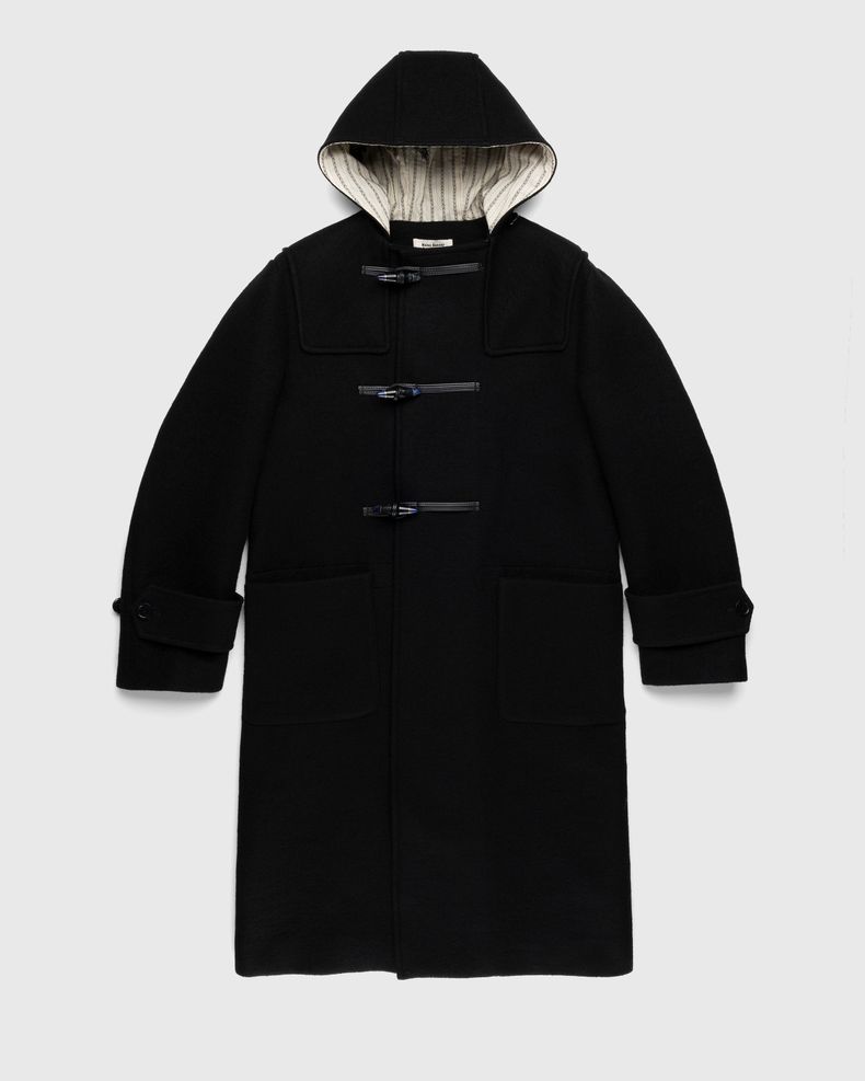 Wales Bonner – Eternity Duffle Coat Black