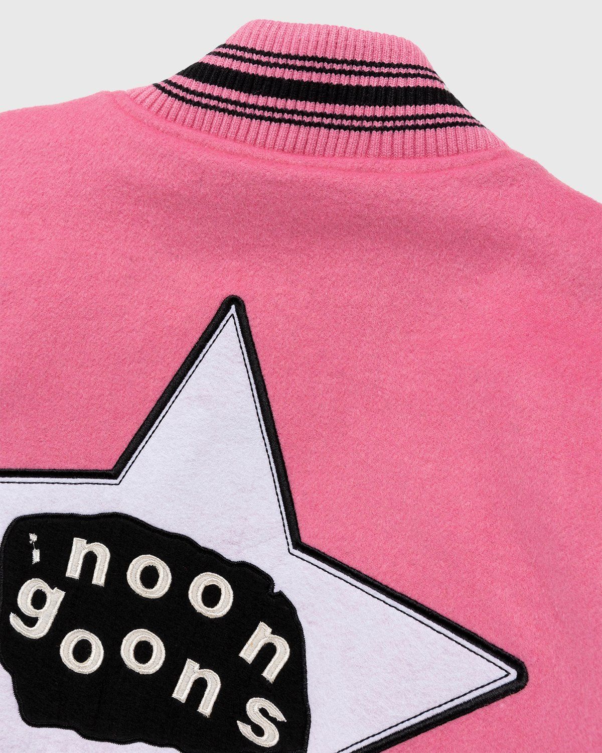 Noon Goons – Hollywood High Varsity Jacket Pink/Black - Bomber Jackets - Black - Image 5