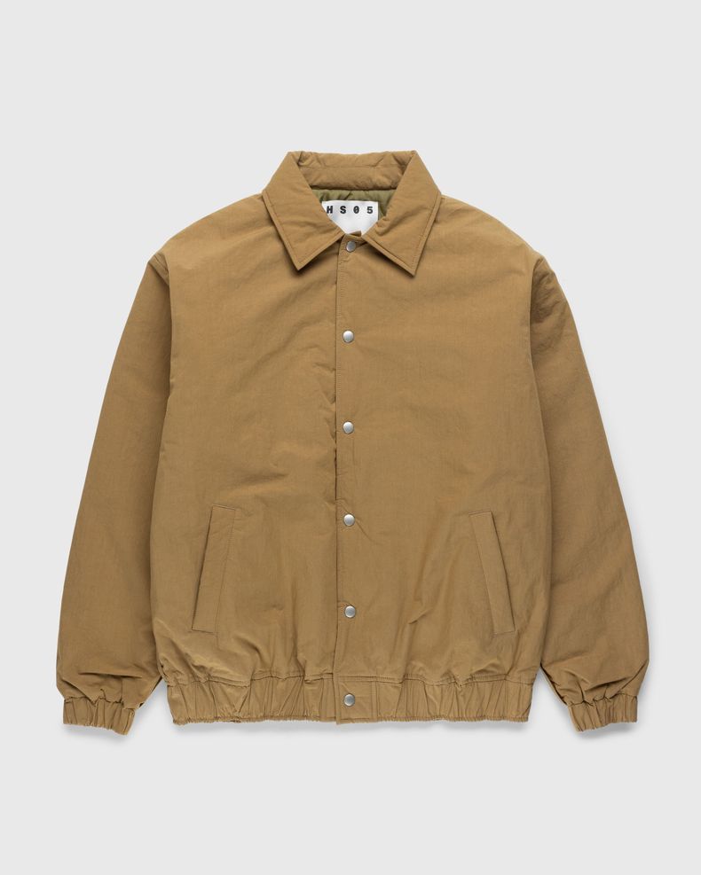Reverse Piping Insulated Jacket Beige