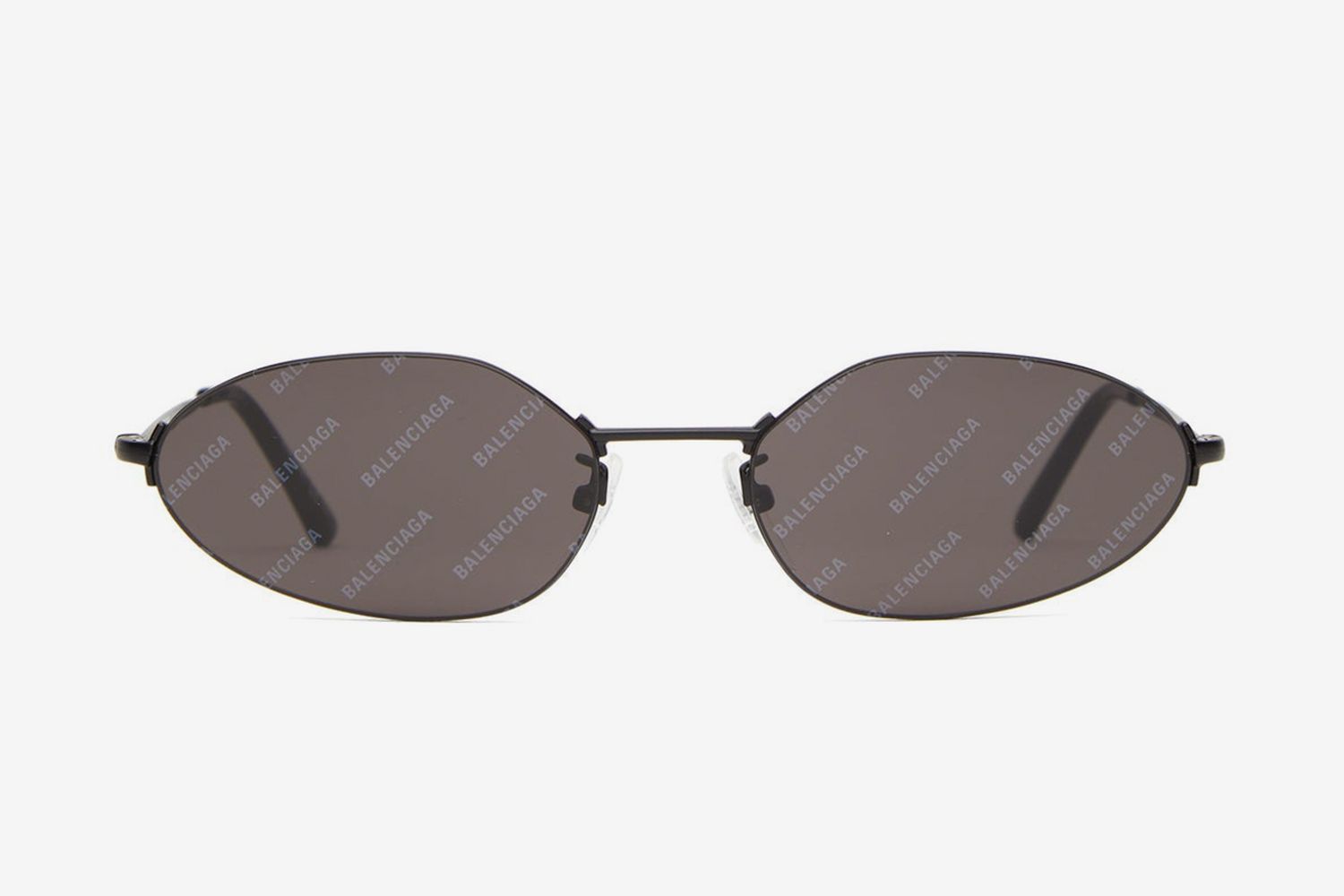 Logo-Lens Slimline Metal Sunglasses