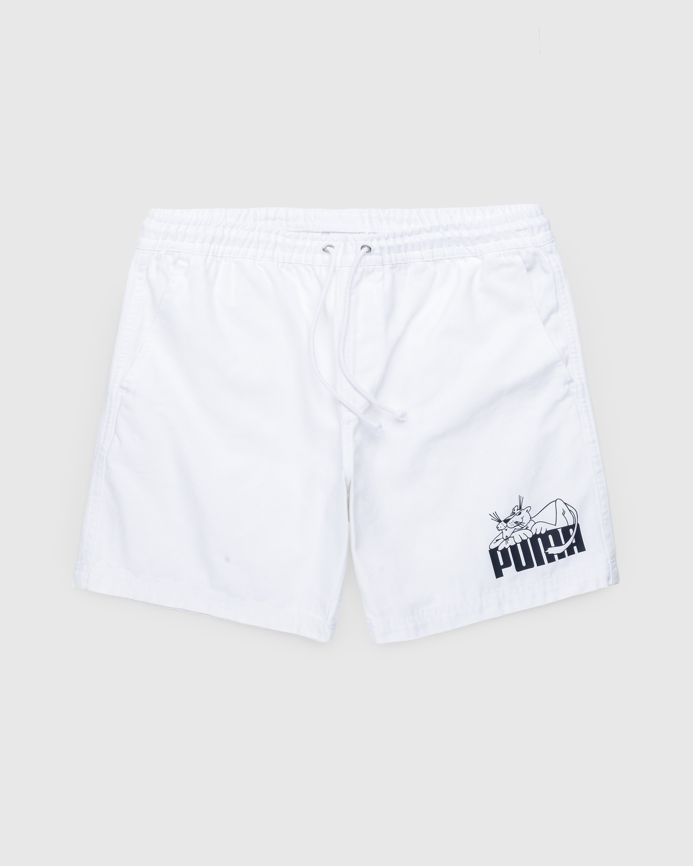 Puma shorts mens white discount
