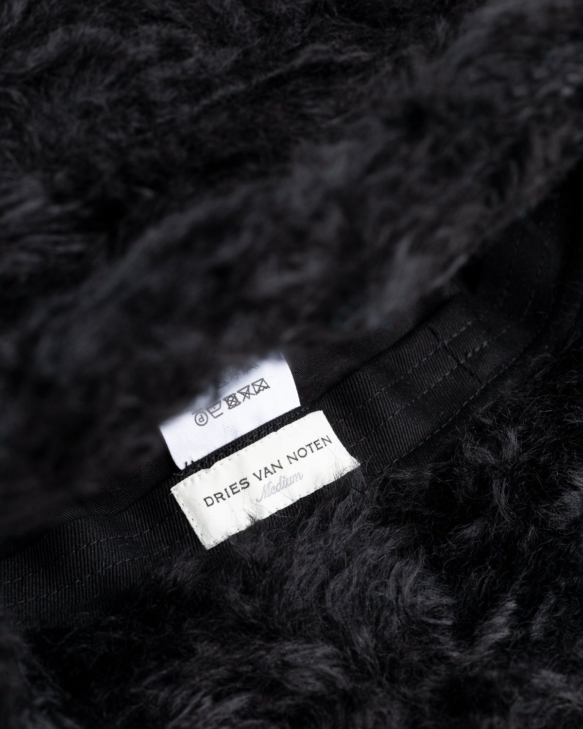 Dries van Noten – Mohair Gilly Hat Black - Hats - Black - Image 3