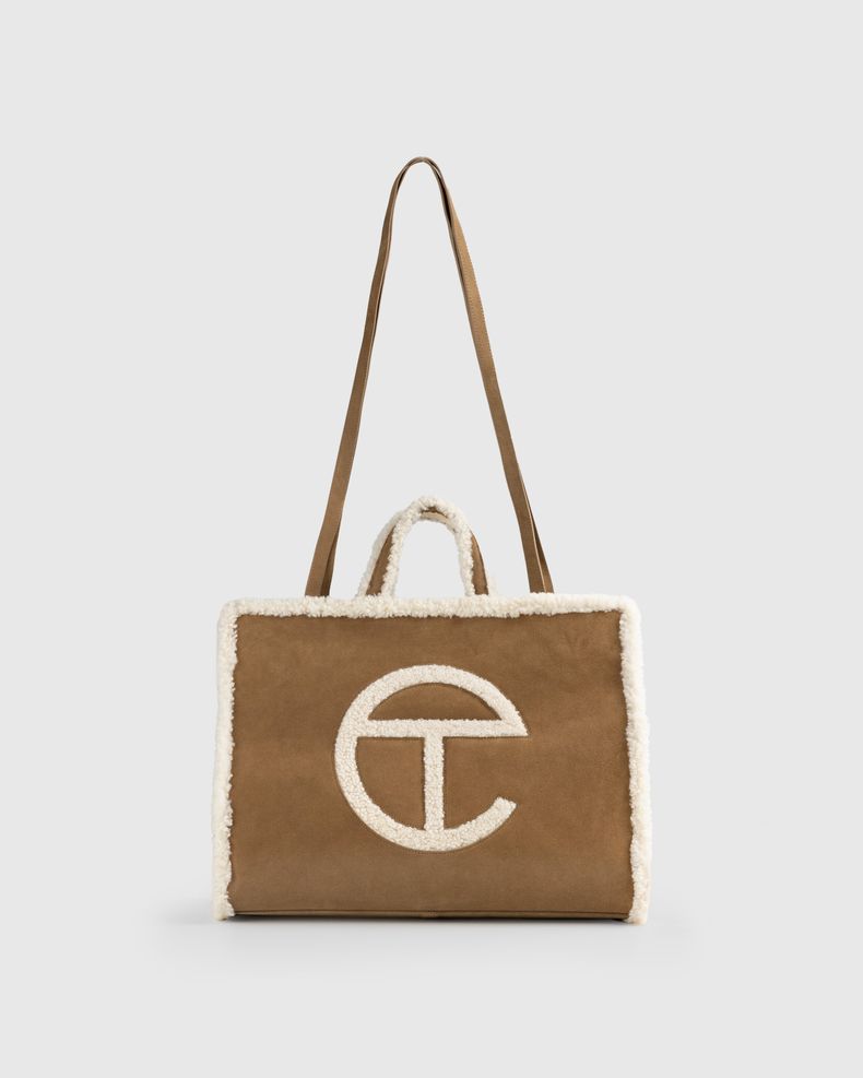 Suede Large Shopper Chestnut