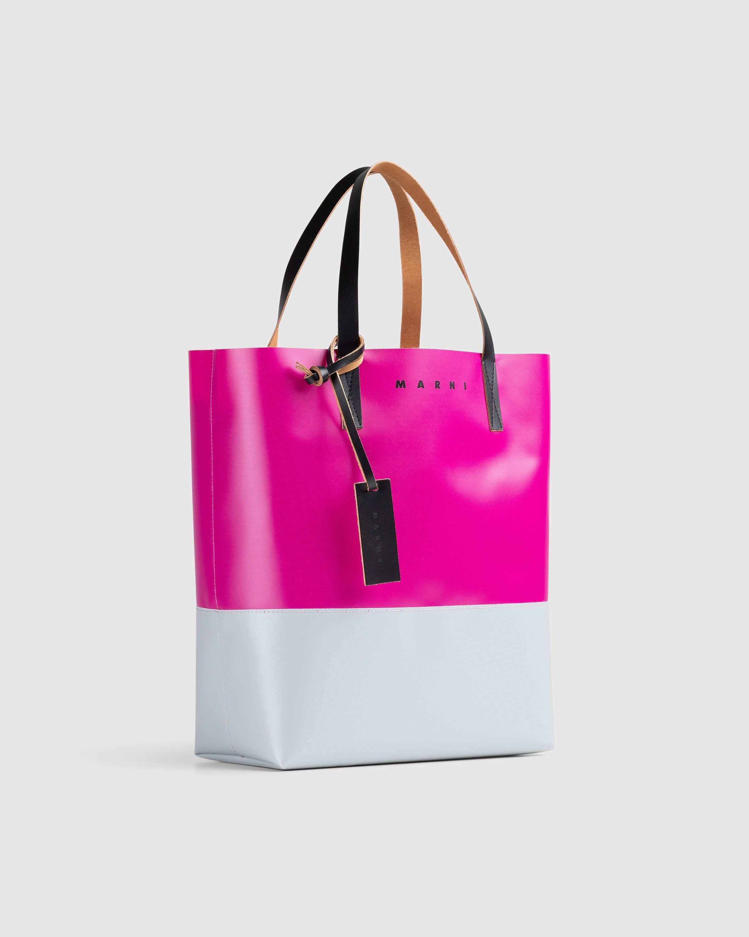 grey pink tote