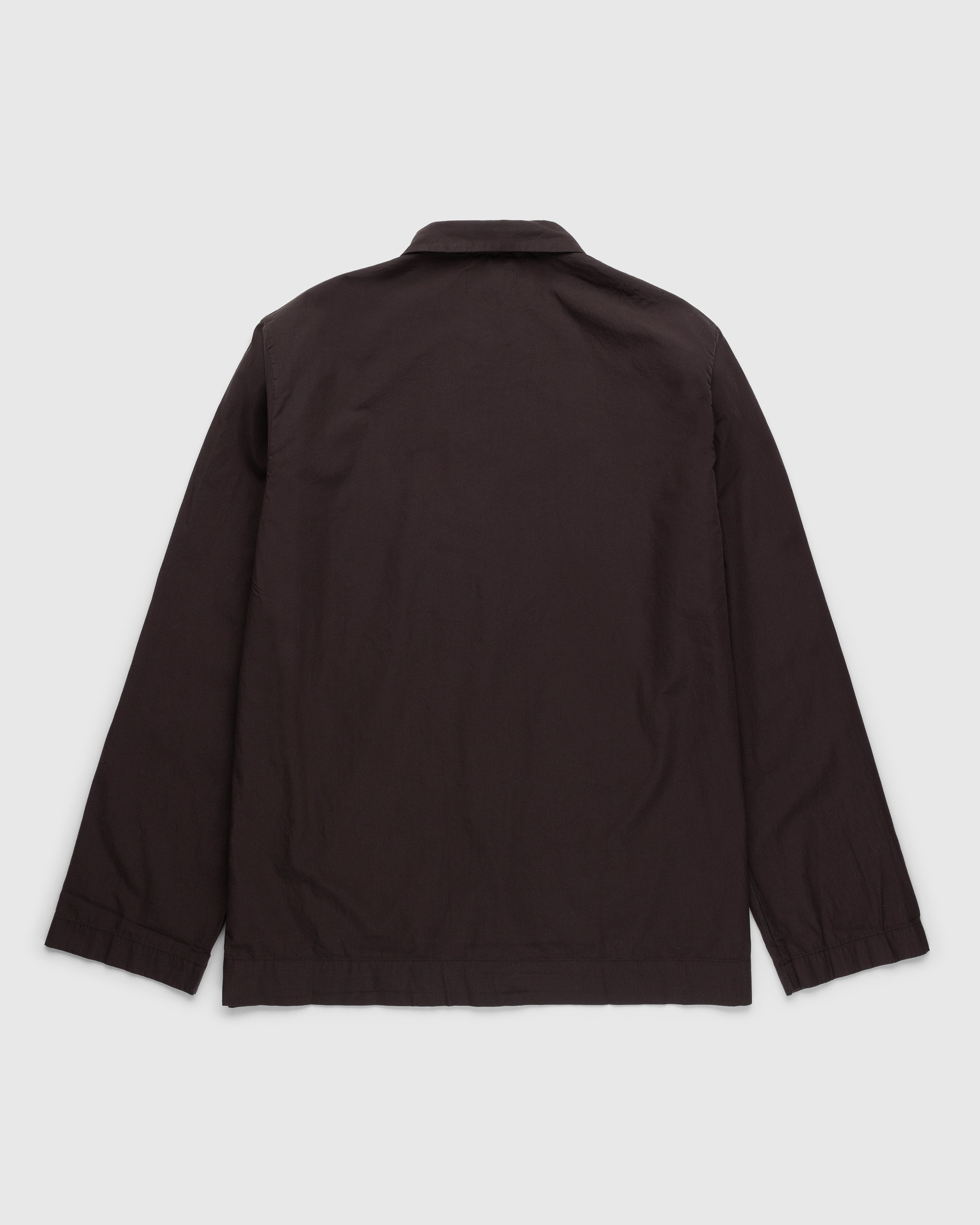 Tekla – Cotton Poplin Pyjamas Shirt Coffee - Loungewear - Brown - Image 2