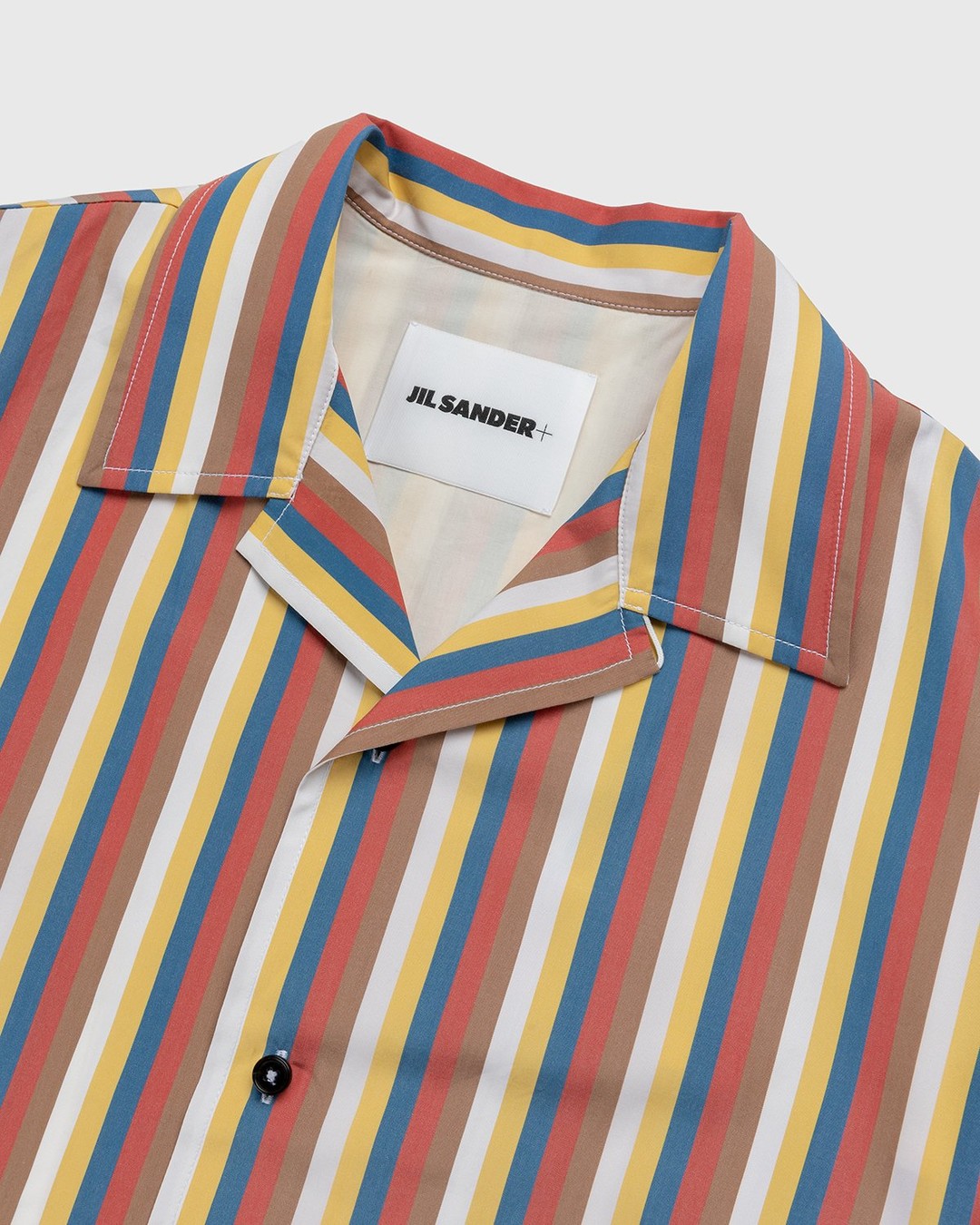 Jil Sander – Striped Vacation Shirt Red/White - Shirts - Red - Image 3