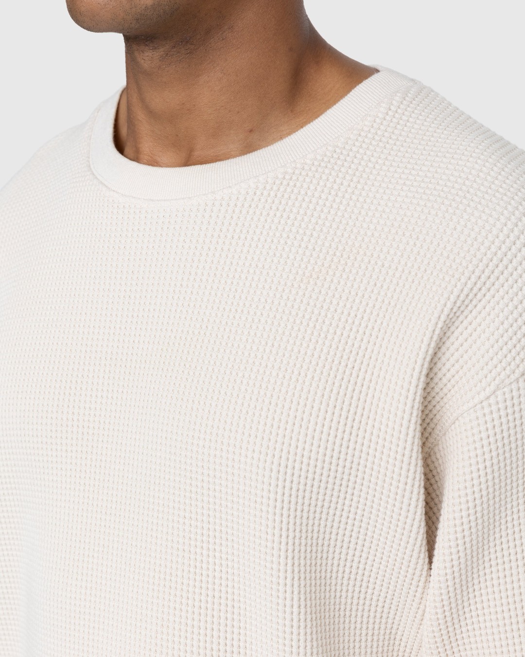 Highsnobiety – Thermal Crew Eggshell - Sweats - Beige - Image 6