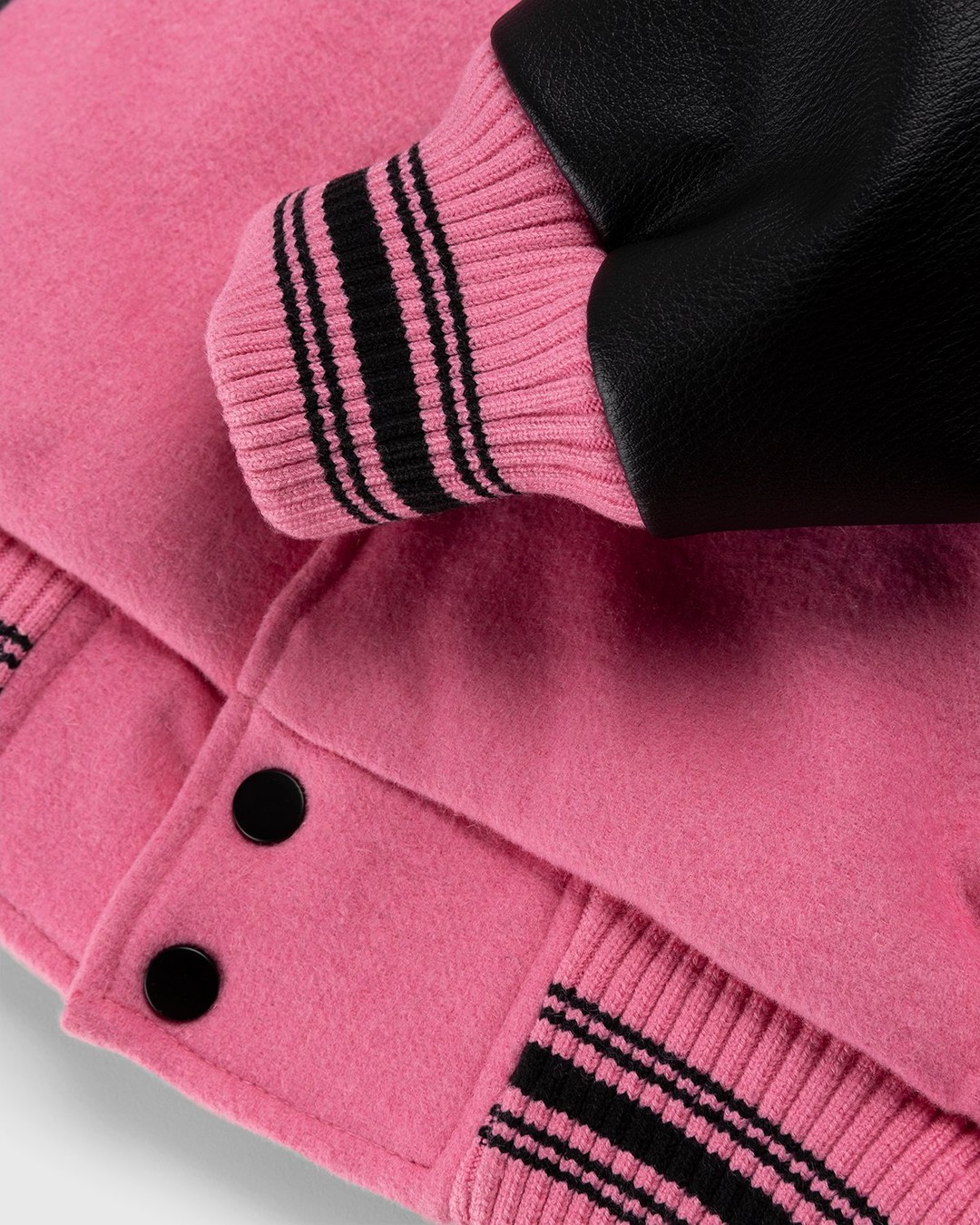 Noon Goons – Hollywood High Varsity Jacket Pink/Black - Bomber Jackets - Black - Image 7