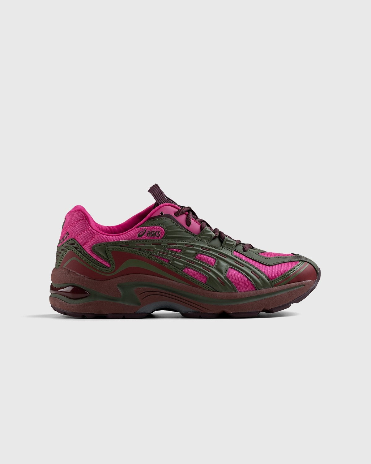 asics – FB1-S Gel-Preleus Pink Rave/Olive Canvas - Low Top Sneakers - Red - Image 1