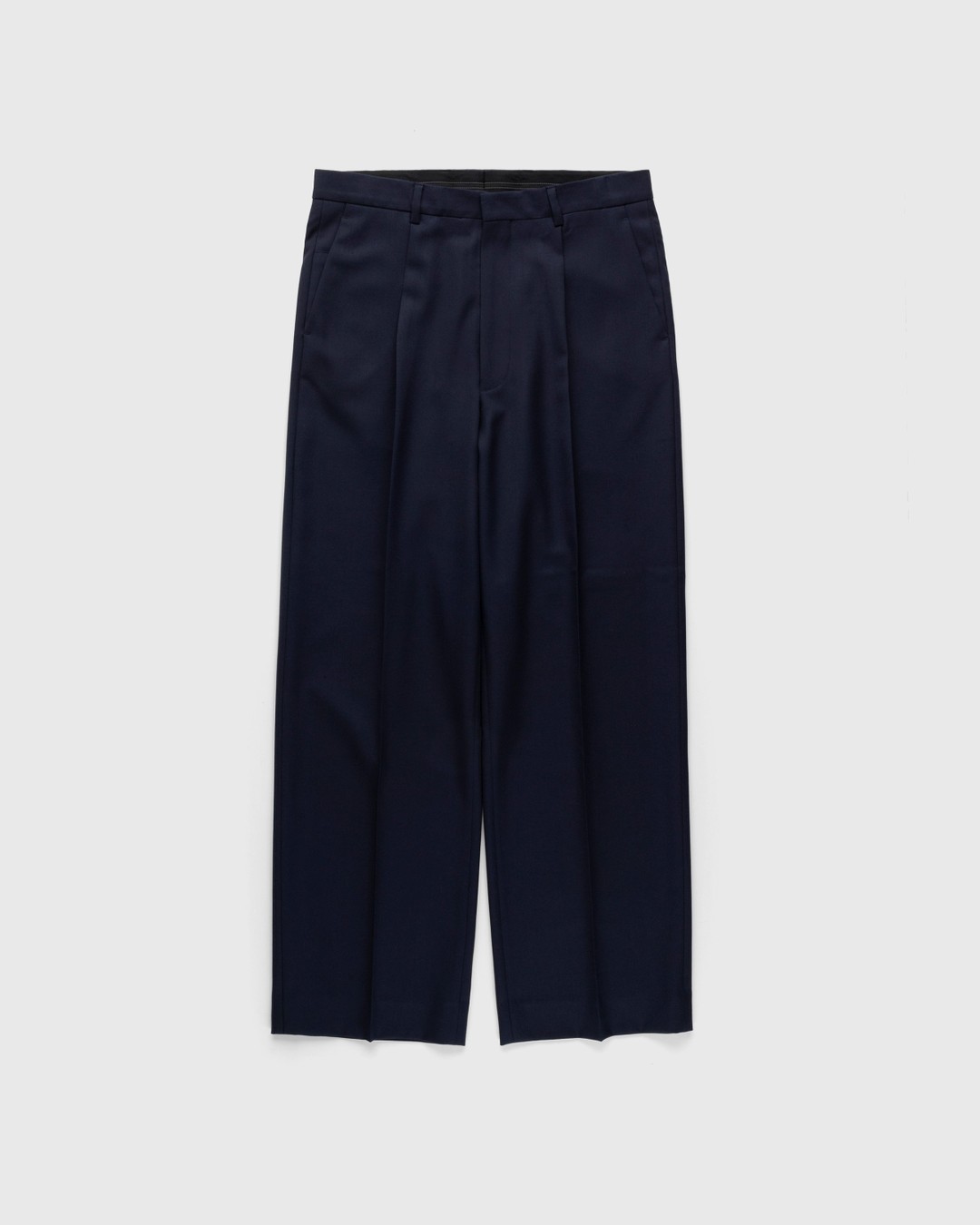 Highsnobiety – Wool Dress Pant Navy - Pants - Blue - Image 1