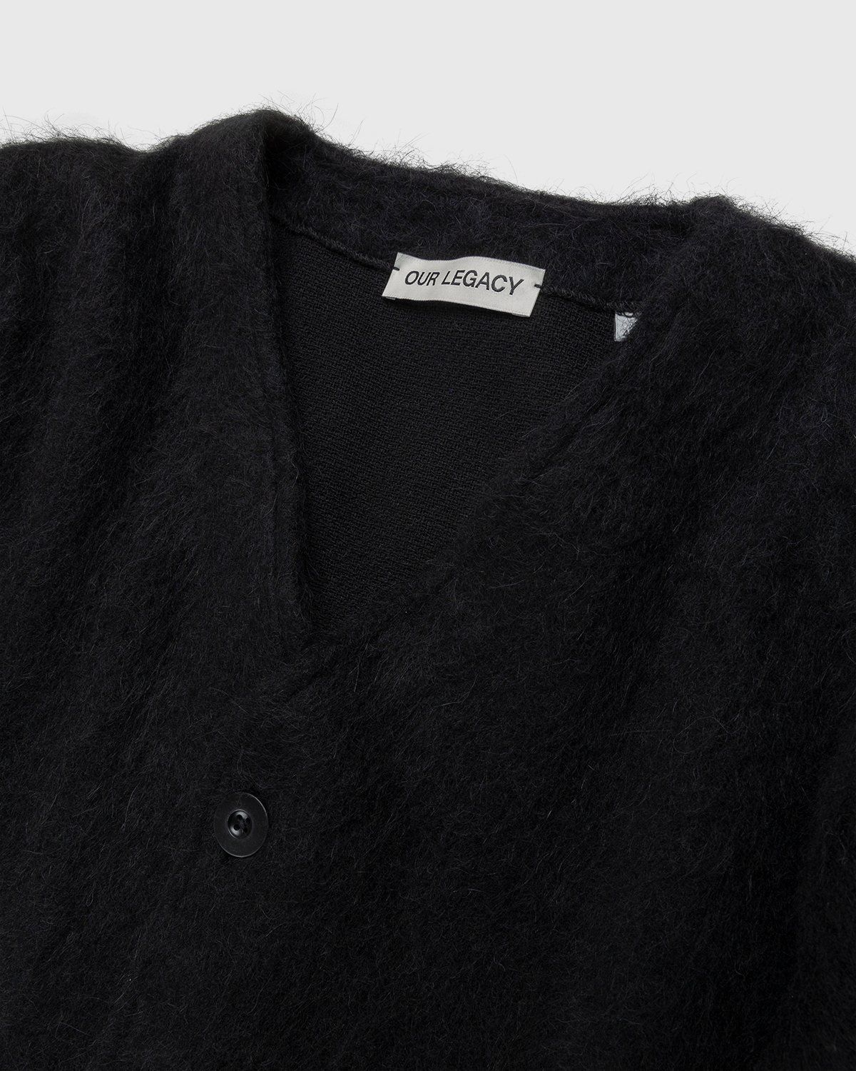 Our Legacy – Cardigan Black Mohair - Cardigans - Black - Image 3