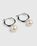 Hatton Labs – Freshwater Pearl Hoop Earrings White - Earrings - Silver - Image 2