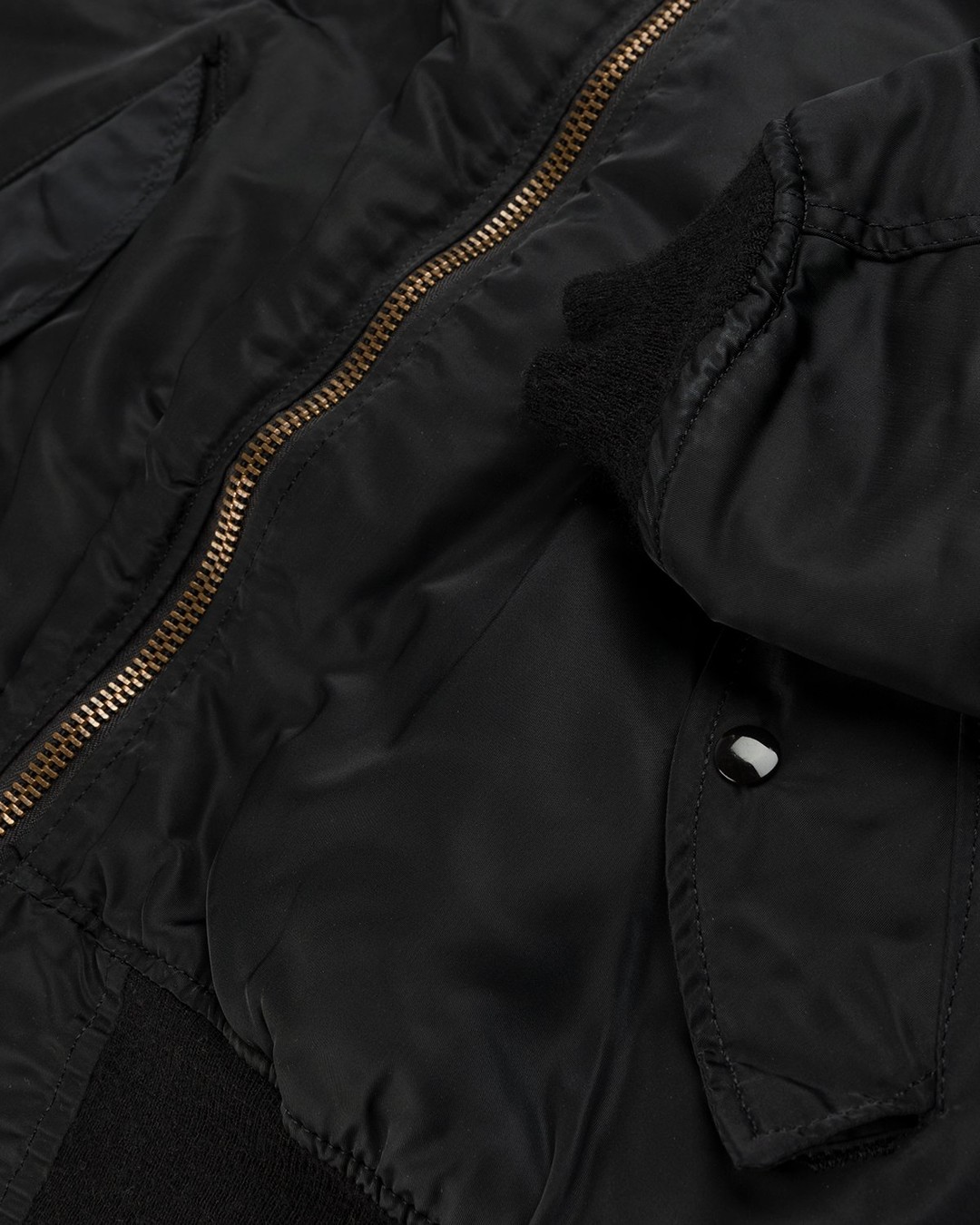 Highsnobiety – Berlin Berlin Embroidered Vintage MA-1 Black - Outerwear - Black - Image 5