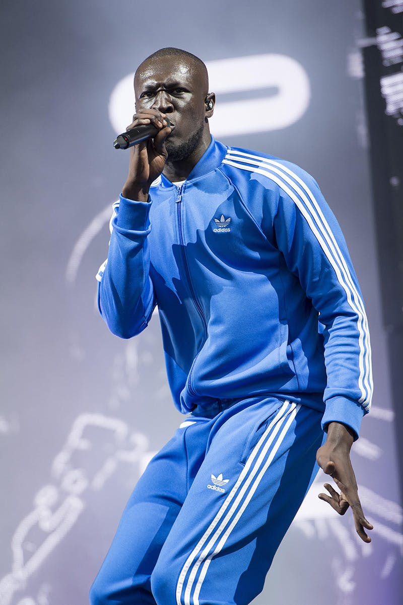 Stormzy at Glastonbury Festival, 2017.