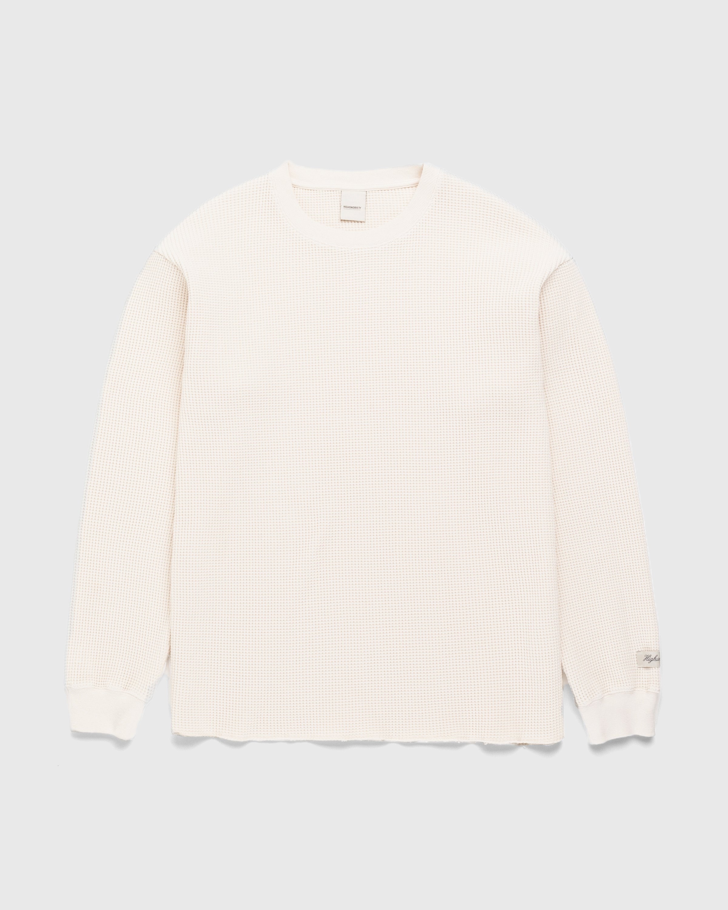 Highsnobiety – Thermal Crew Eggshell - Sweats - Beige - Image 1