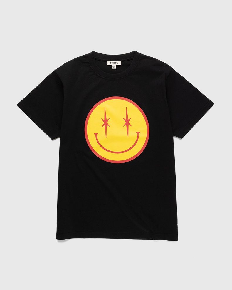 Phipps – Smiley T-Shirt Black