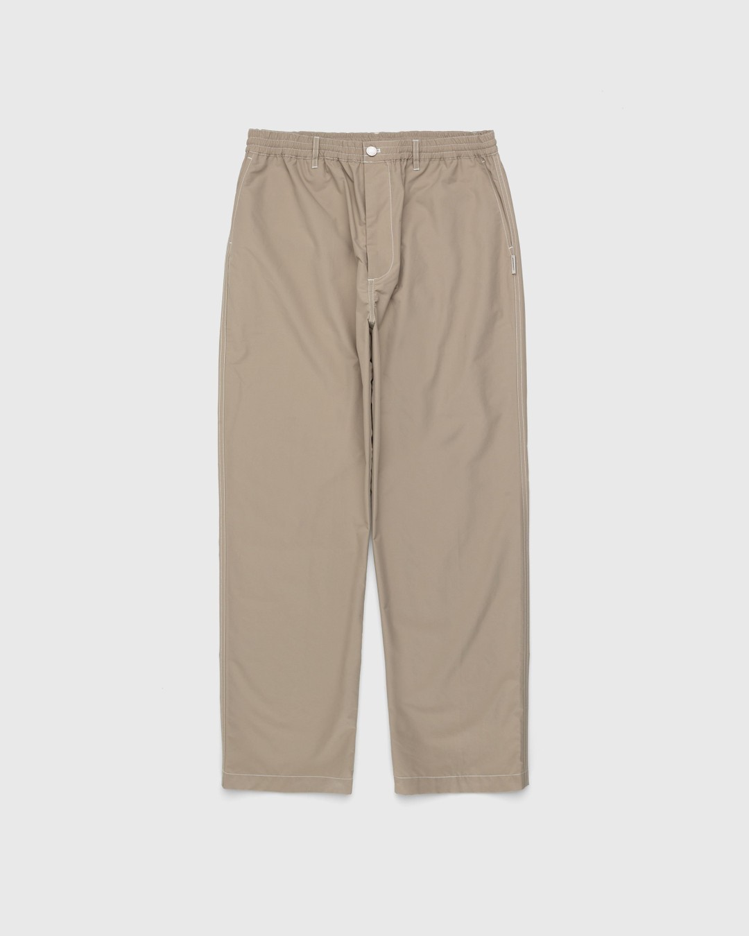 Highsnobiety – Contrast Stitch Pants Beige - Pants - Beige - Image 1