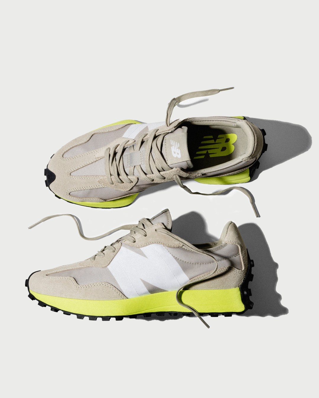 New Balance – MS327 Grey/Oak/Lemon - Sneakers - Beige - Image 3