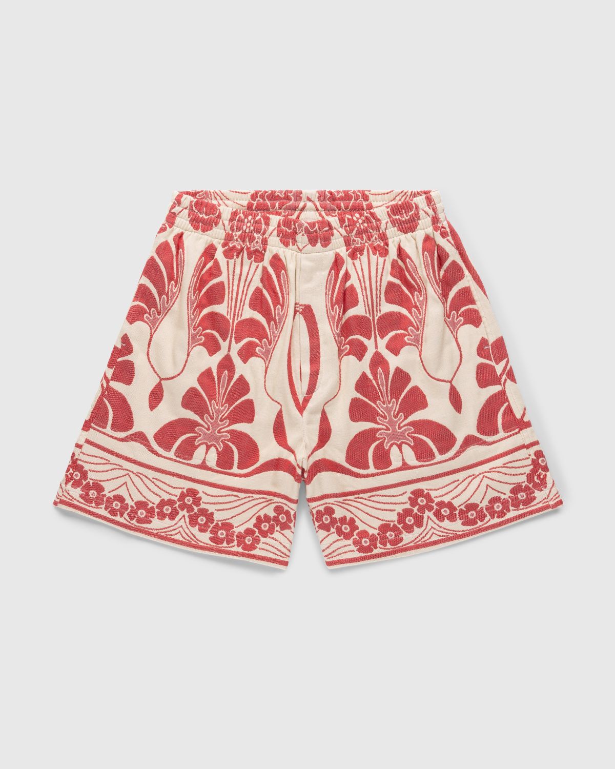 Bode – Nouveau Monstera Shorts Red - Shorts - Red - Image 1
