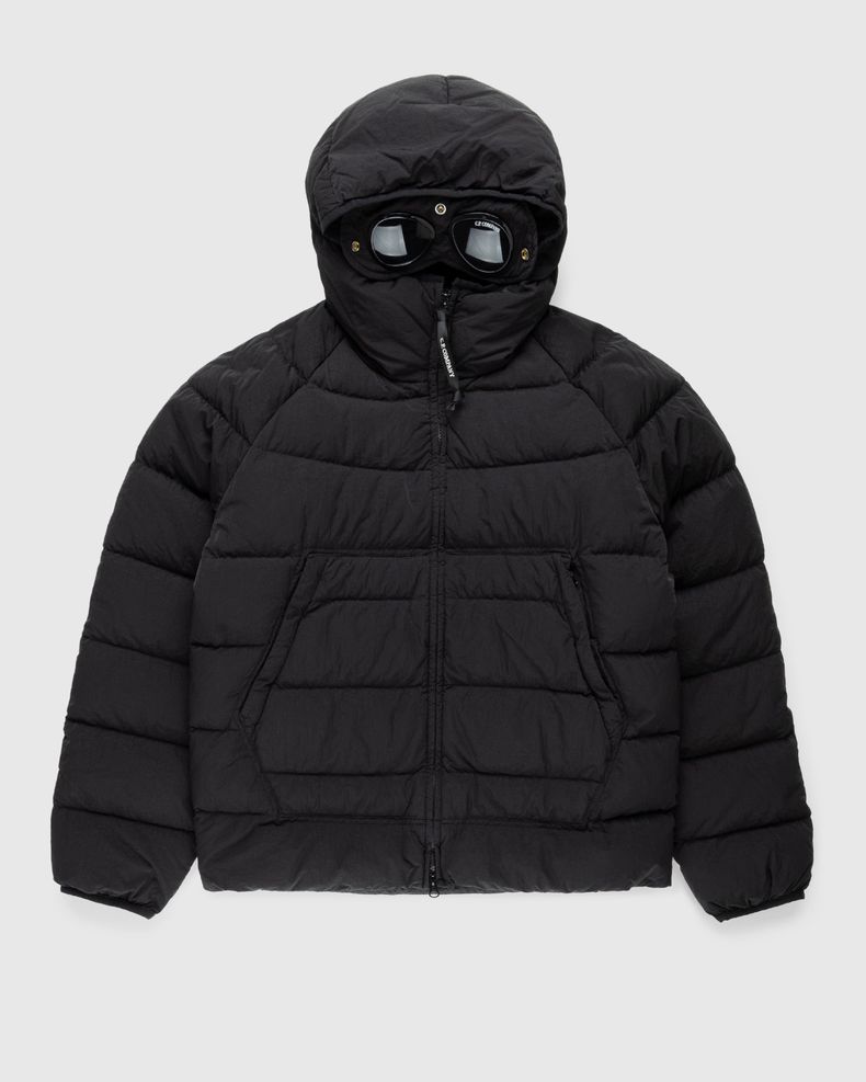 Eco-Chrome R Hooded Down Goggle Jacket Black