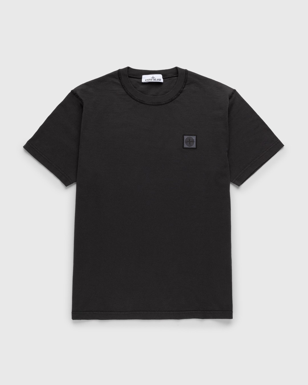 Stone Island – Fissato T-Shirt Charcoal - Tops - Beige - Image 1