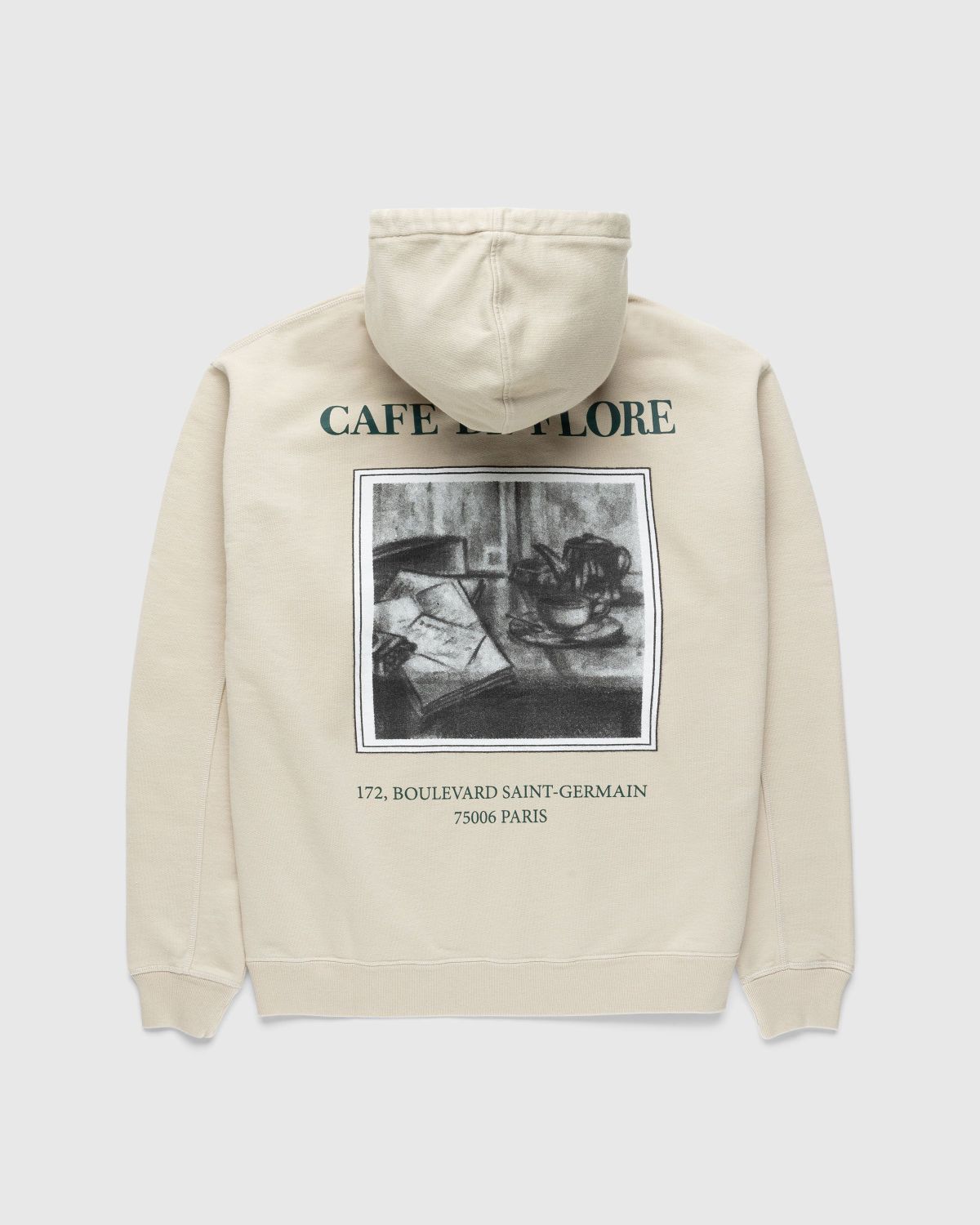 Café de Flore x Highsnobiety – Hoodie Eggshell - Sweats - Beige - Image 1