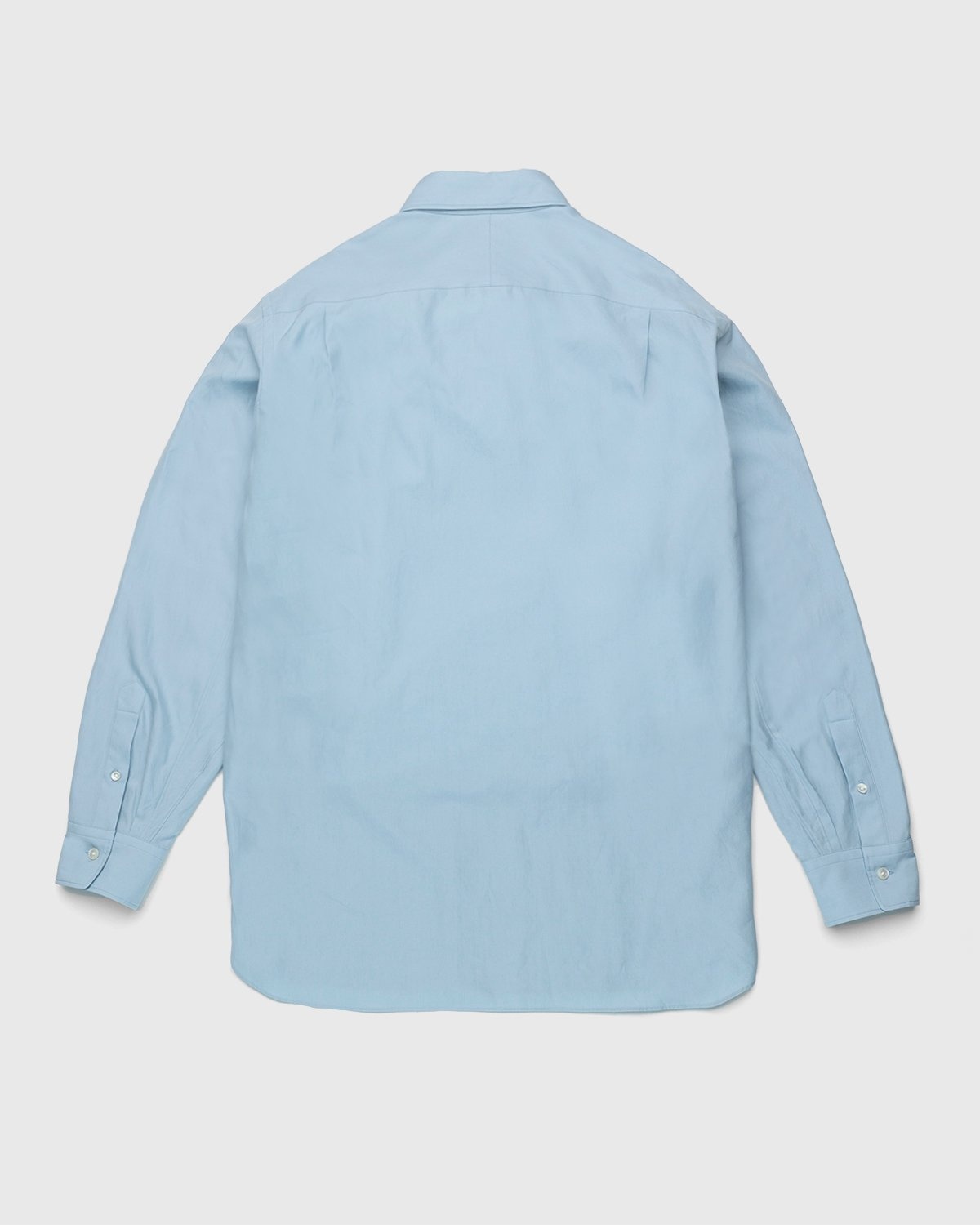 Auralee – Twill Shirt Blue - Longsleeve Shirts - Blue - Image 2
