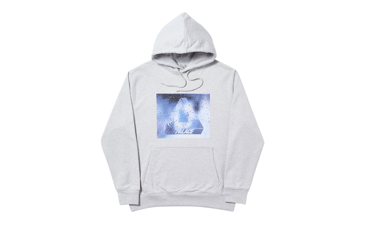Palace 2019 Autumn Hoodie Window Licker grey marl front 14666 ADJUSTED