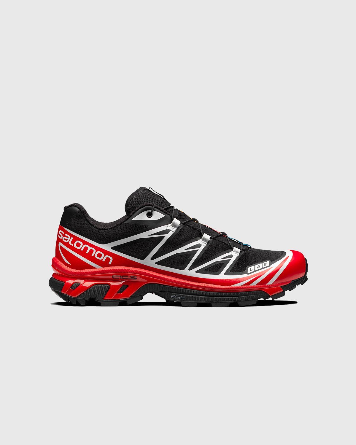 Salomon – XT-6 ADVANCED Black/ Racing Red/ White - Low Top Sneakers - Black - Image 1