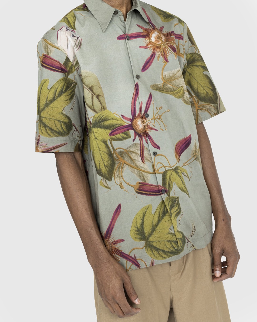 Dries van Noten – Clasen Shirt Grey - Shirts - Grey - Image 4