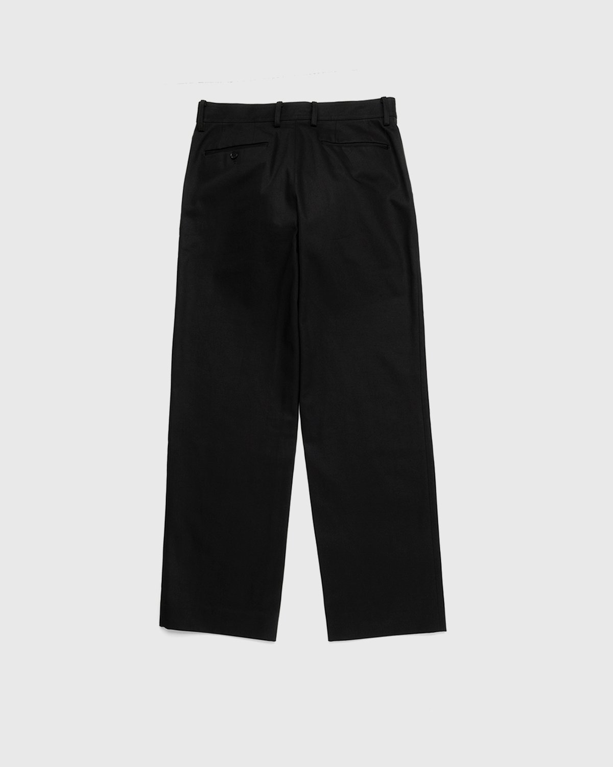Auralee – Cotton Woven Pants Black - Trousers - Black - Image 2