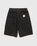 Carhartt WIP – Flint Short Black Rinsed - Shorts - Black - Image 2