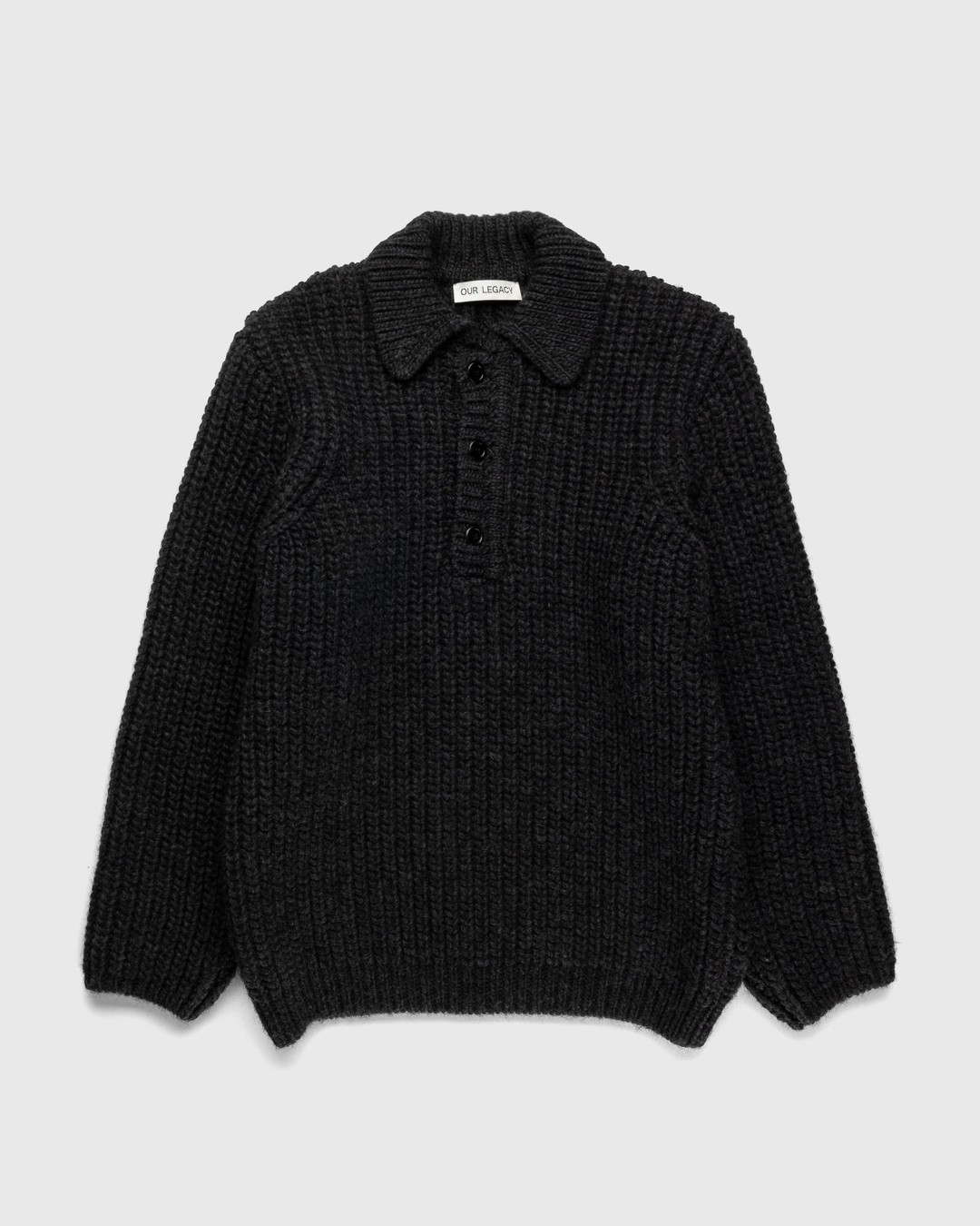 Our Legacy – Big Piquet Wolf Grey - Knitwear - Grey - Image 1