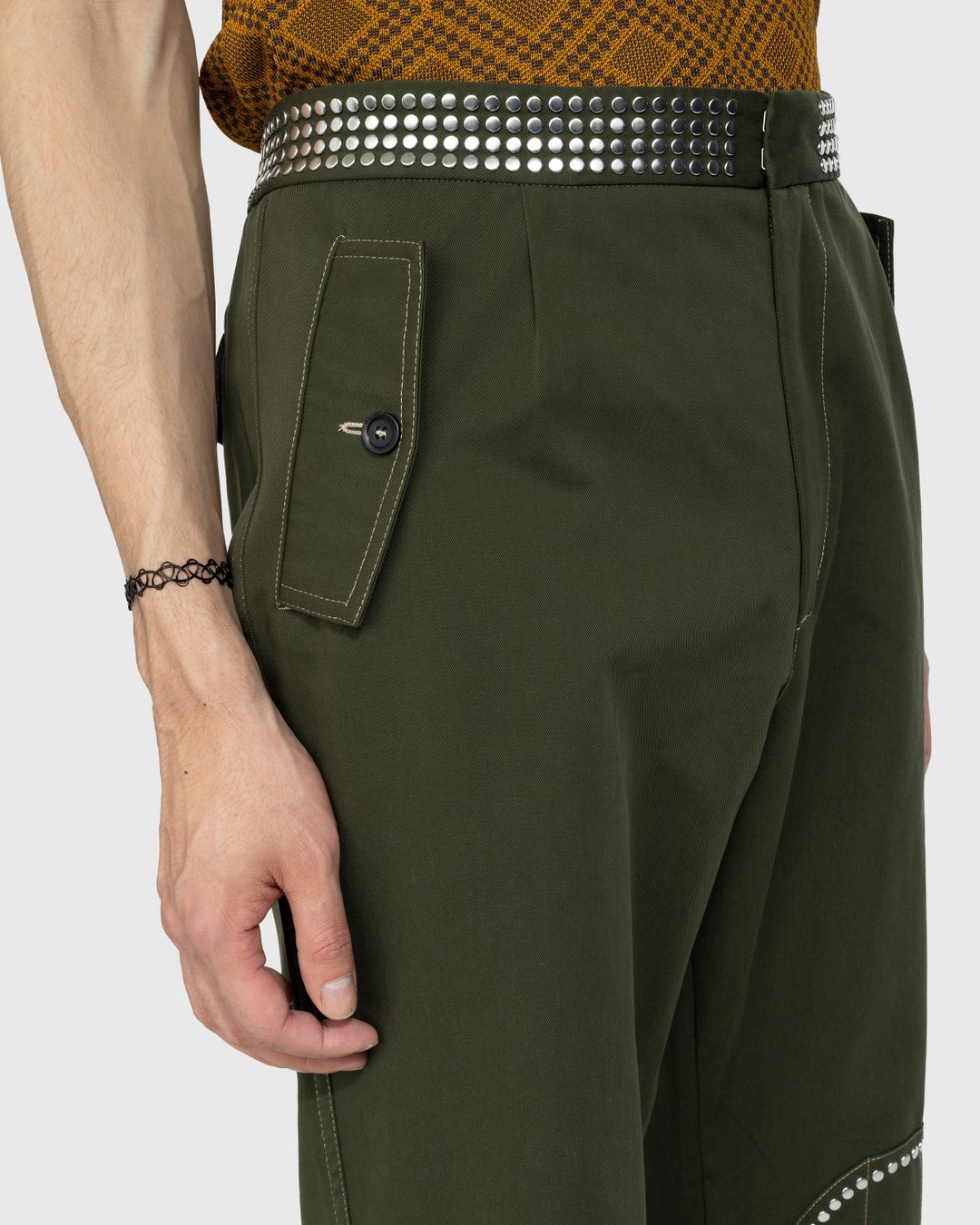Wales Bonner – Tomorrow Trousers - Pants - Green - Image 6