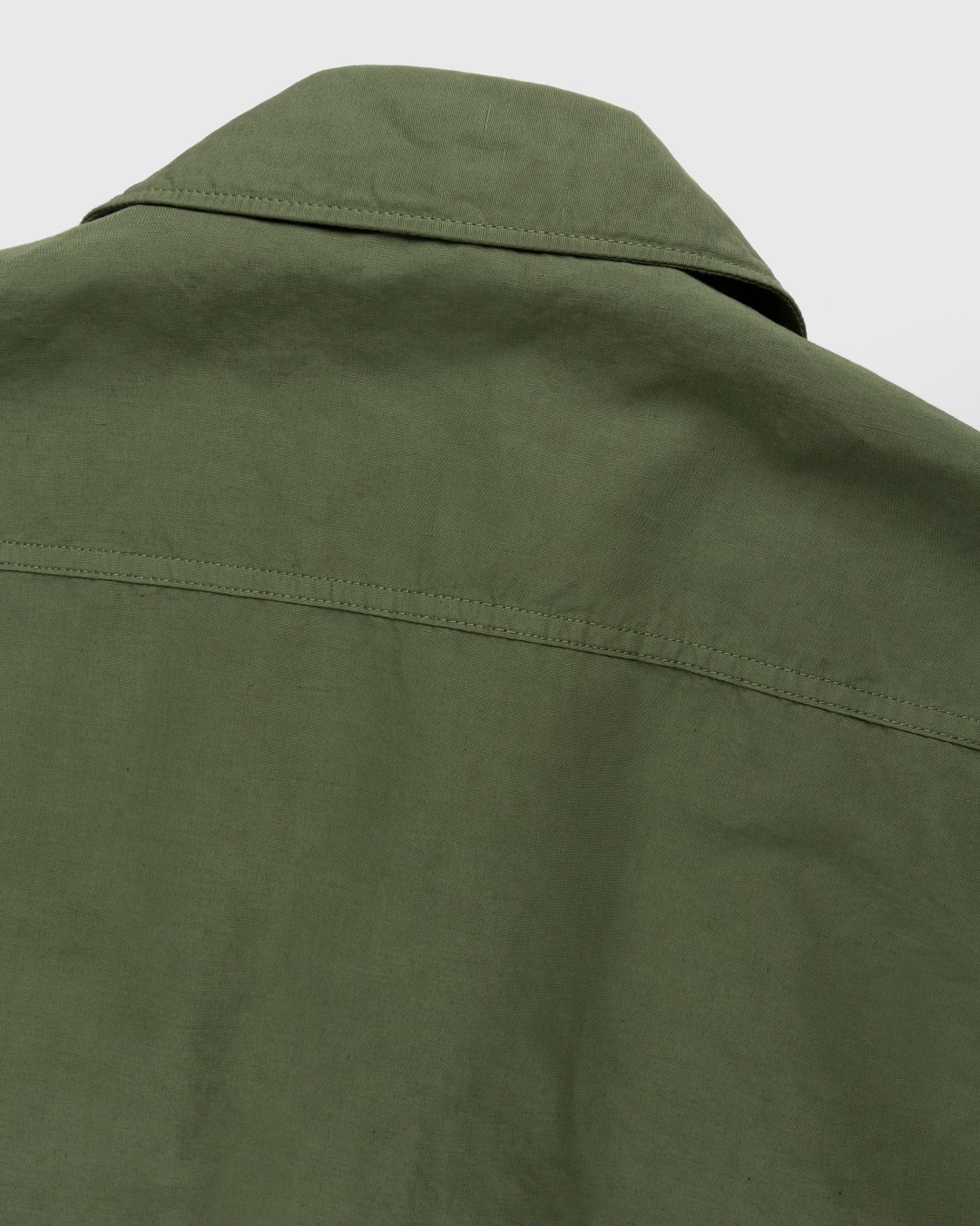 Stone Island – 42406 Garment-Dyed Shirt Jacket With Detachable Vest Olive - Outerwear - Green - Image 4