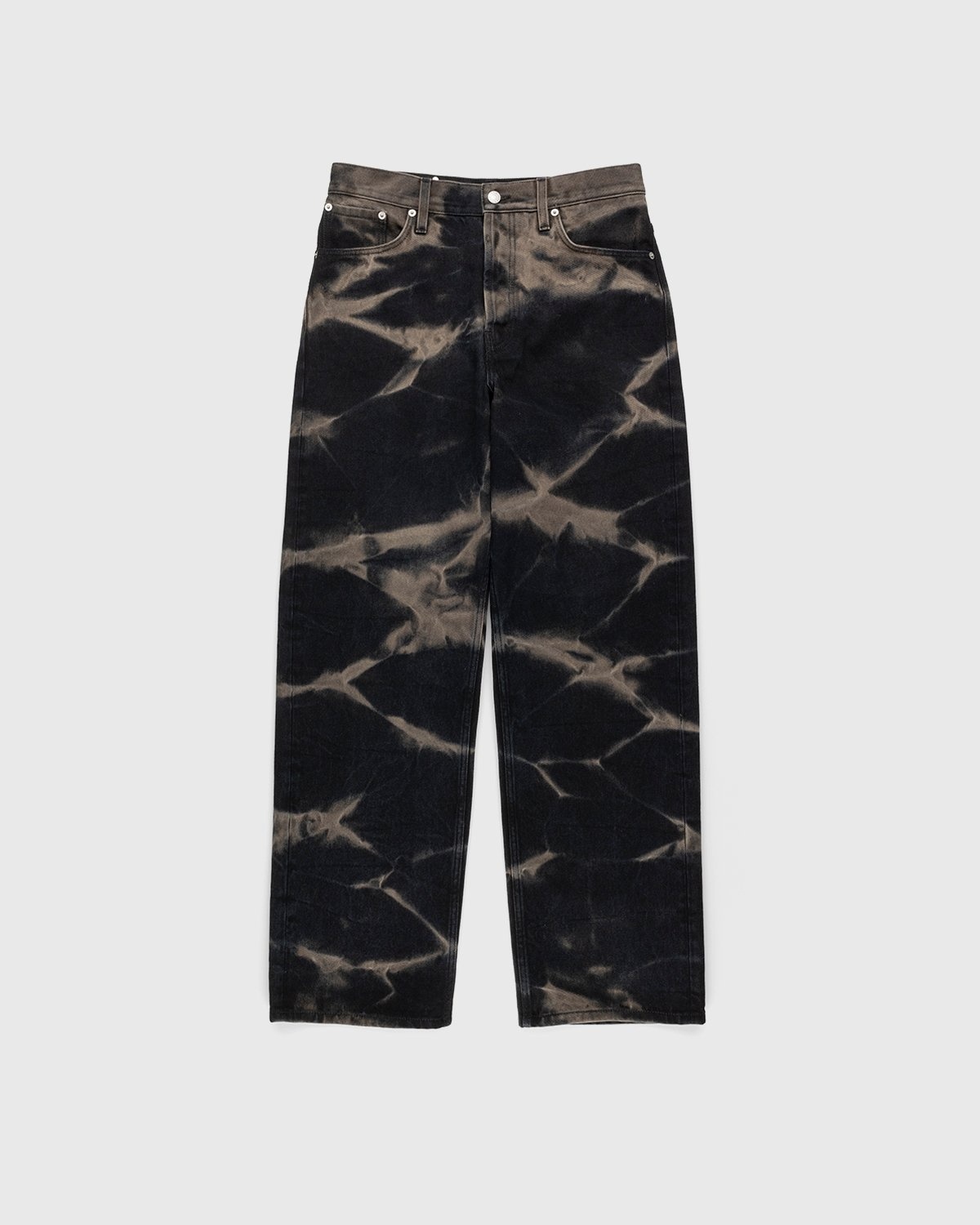 Dries van Noten – Pine Acid Wash Jeans Black - Pants - Black - Image 1