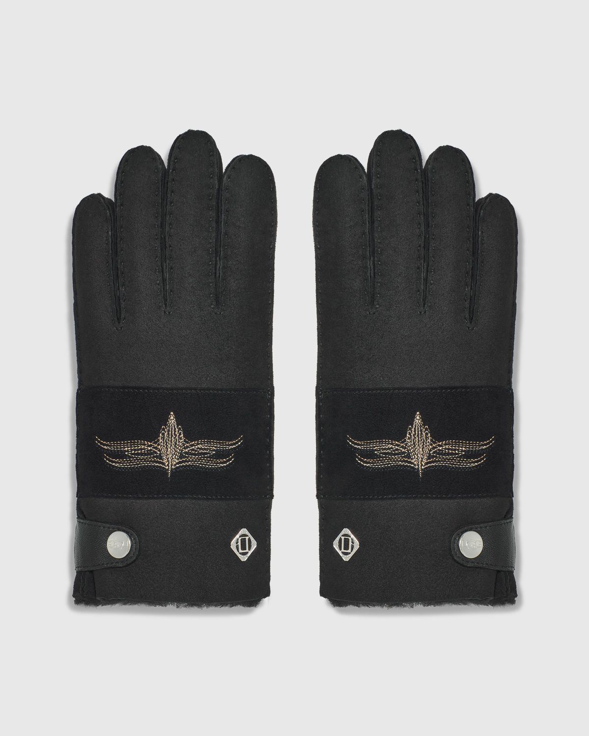 Ugg x Children of the Discordance – Sheepskin Gloves Black - Gloves - Black - Image 1