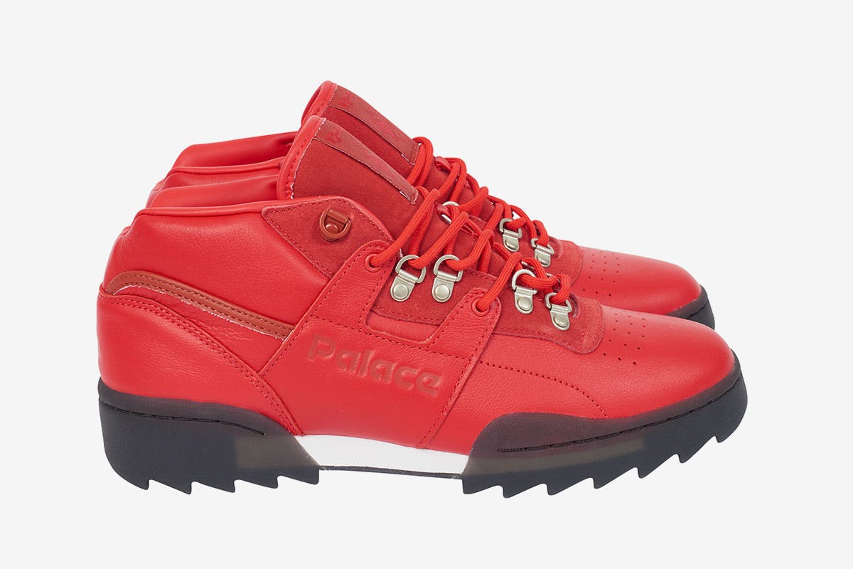 Palace x Reebok OG Workout Ripple red