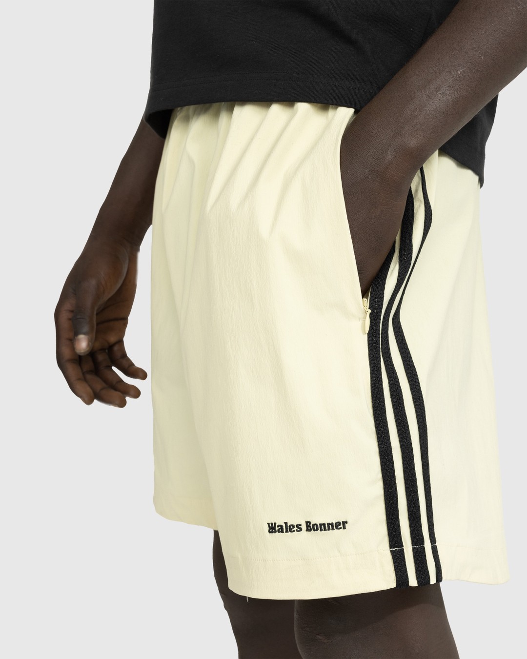 Adidas x Wales Bonner – Football Short Sandy Beige - Shorts - Beige - Image 5