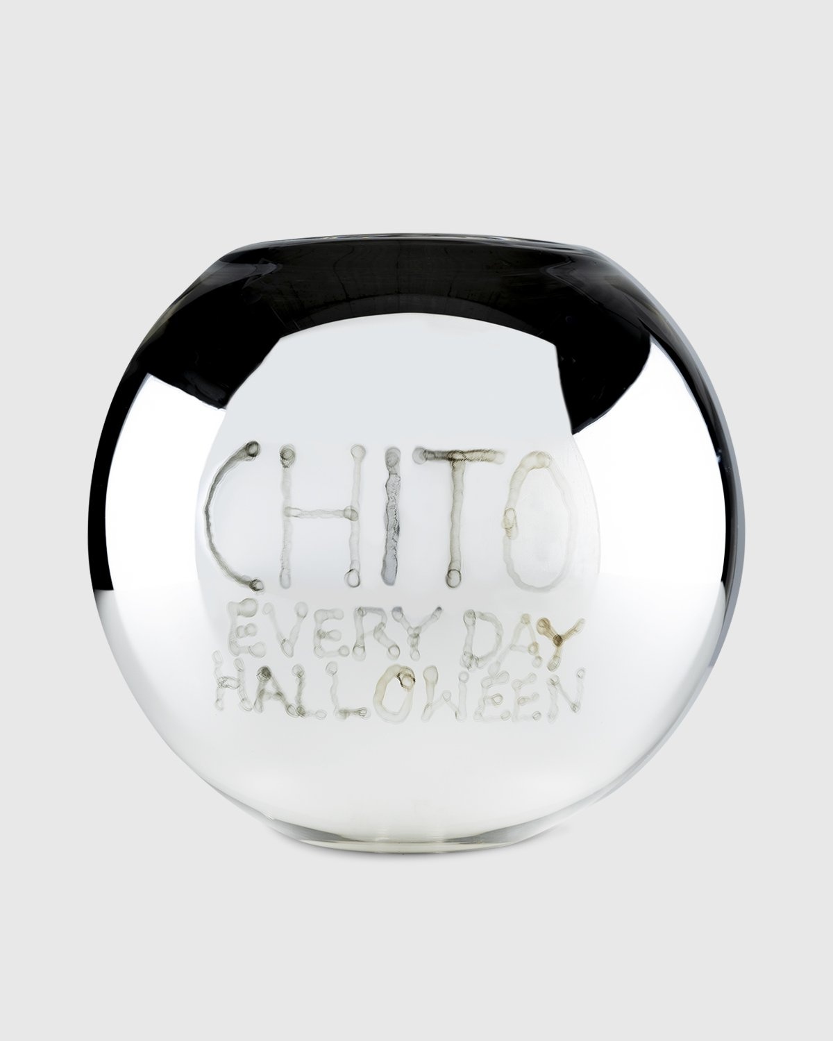 Chito x Christofle x Highsnobiety – Hand Painted Uni Vase Large 1 - Vases - Silver - Image 2