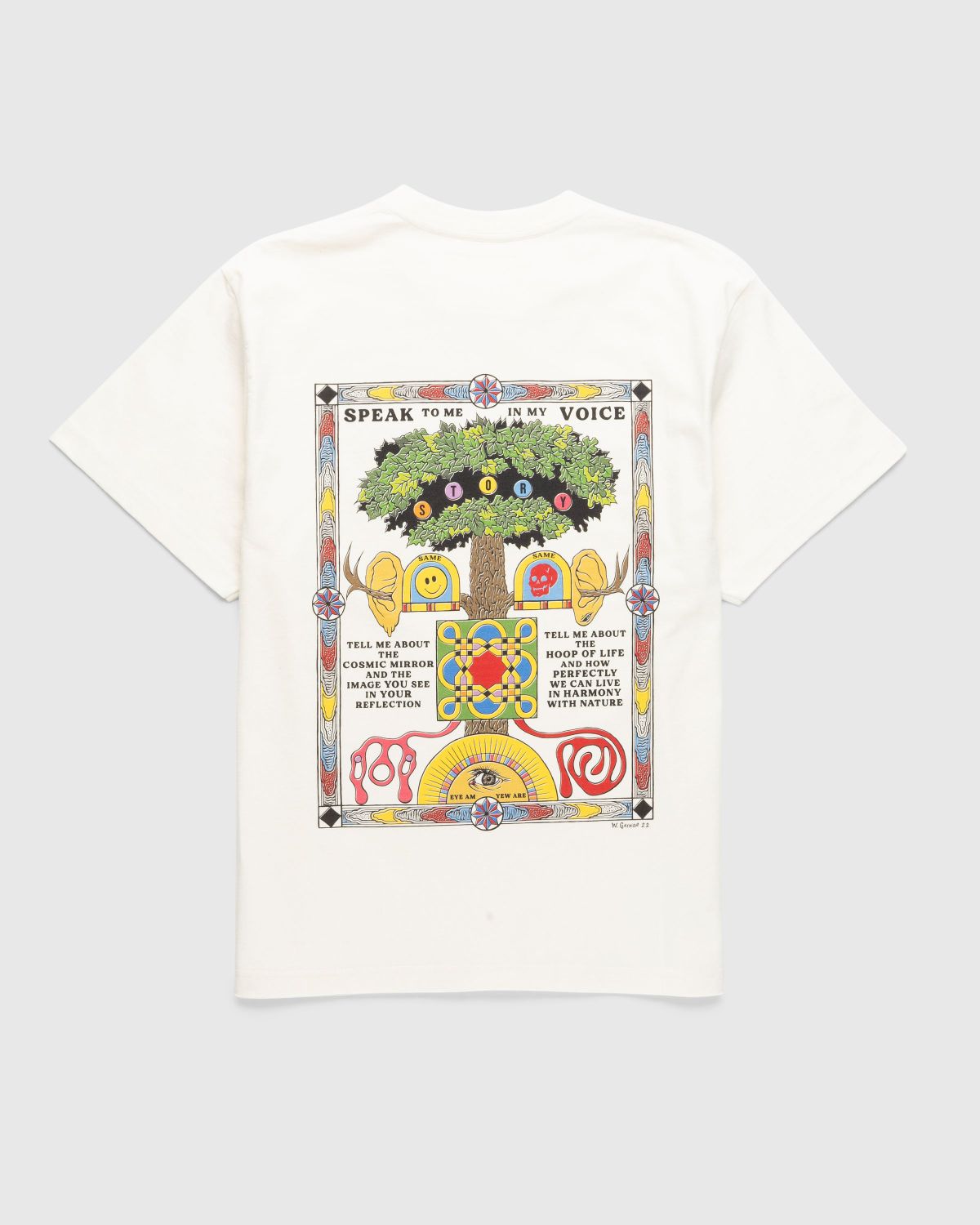 Story mfg. – Speaking Tree SS Off-White - T-shirts - Beige - Image 1