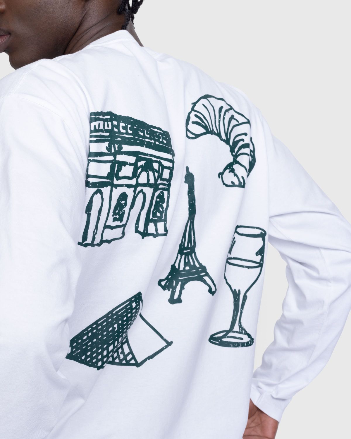 Highsnobiety – Not in Paris 5 Long Sleeve T-Shirt White - Longsleeves - White - Image 5