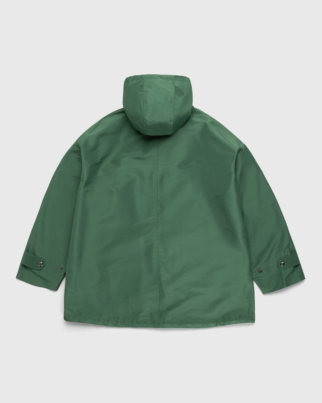 Auralee – Silk Polyester Hooded Jacket Green - Jackets - Green - Image 2